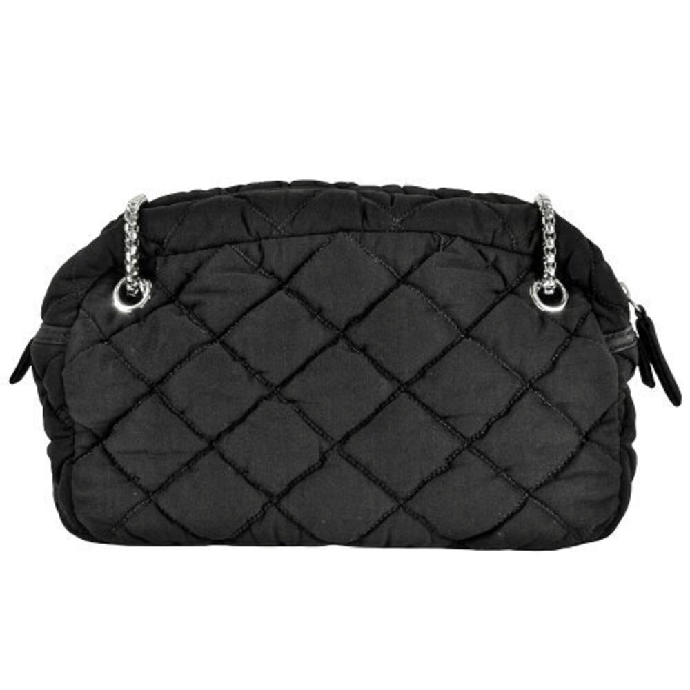 CHANEL Matelasse Bubble Quilt Shoulder Bag Black Coco Mark - Picture 4 of 7